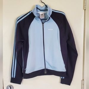 Women's Blue Adidas Crew Neck US-M